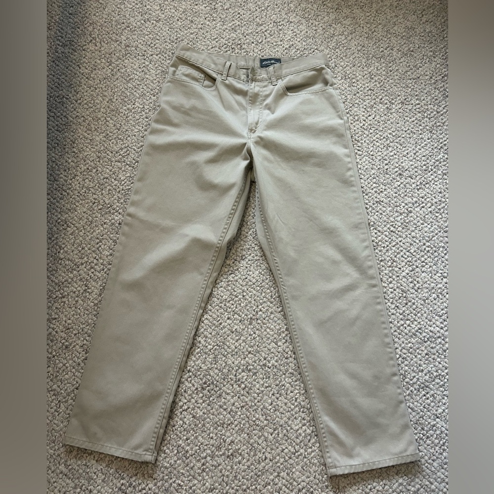 Eddie Bauer Men's Khaki Chinos 34 x 30 (34x30)